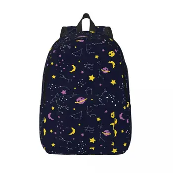 Школьный студенческий рюкзак с красочным рисунком Зодиака, наплечный рюкзак, сумка для ноутбука, школьный рюкзак