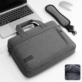 Деловая сумка для ноутбука, сумка через плечо, сумка для ноутбука, портфель для ноутбука 13 15 17 дюймов, сумка для ноутбука Air Pro большой емкости