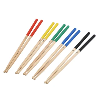 5 пар/набор кленовых барабанных палочек 7A для детей, подходят для всех ударных установок Аксессуары для барабанов многоцветные
