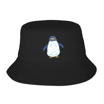 Панама с изображением пингвина в пастельном стиле, детские шляпы-бобы, шляпы рыбака в стиле хип-хоп, летние кепки унисекс для пляжной рыбалки