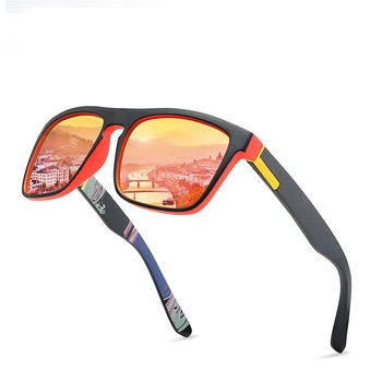 мужские поляризованные солнцезащитные очки Dazzle Color Film, очки для движения, солнцезащитные очки с эластичной краской, мотоцикл для бега, рыбалка, настоящие цвета