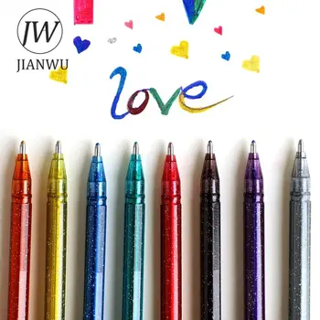 JIANWU, 8 шт. /компл., креативная милая ручка-вспышка, маркер для рисования, дневниковая ручка, школьные принадлежности Kawaii