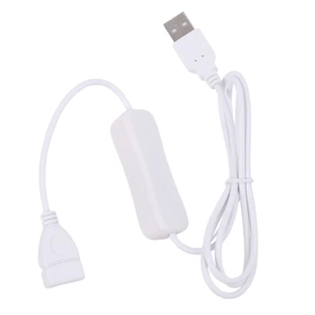 Прочный удлинительный кабель USB 2.0 от мужчины к женщине длиной 100 см с возможностью включения / выключения светодиодных лент, вентилятора, настольной лампы для ноутбука.