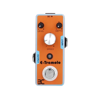 ENO TC43 Tremolo Guitar Effect Pedal Процессоры True Bypass, Цельнометаллический корпус, Педаль тремоло, Детали педали эффектов для электрогитары