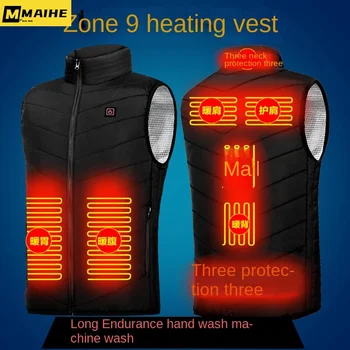 Zone 9 Smart Hot vest, мужская зимняя куртка без рукавов, жилет, USB-зарядка, термостатический горячий жилет, пара, походное пальто для кемпинга