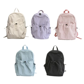 Рюкзак из нейлоновой ткани, сумка через плечо, школьный ранец с множеством карманов для подростков