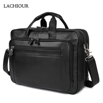 Большой 15,6-дюймовый портфель для ноутбука, мужская сумка из натуральной кожи, дизайнерская модная мужская дорожная сумка, мужская сумка-мессенджер из коровьей кожи на плечо