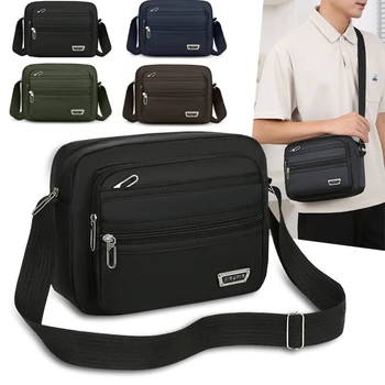 Мужская сумка через плечо, черные коллекционные сумки для мужчин, сумка для отдыха, сумка-мессенджер, ранец, Оксфордские пакеты для деловых людей