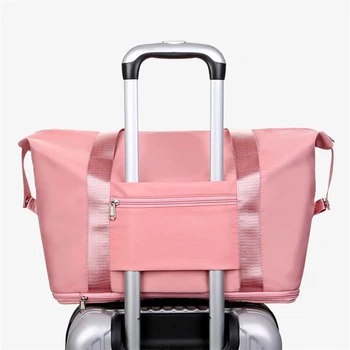 Дорожная сумка, женская сумка через плечо, качественная повседневная сумка, расширительные сумки на двойной молнии, большие женские сумки, Модные Новые сумки для багажа