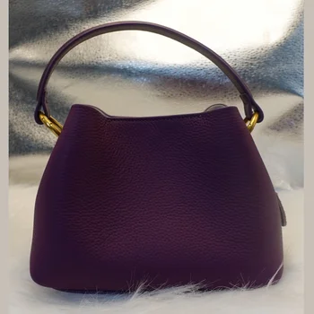 Женская кожаная сумка через плечо, классическая однотонная, простая и повседневная сумка на одно плечо