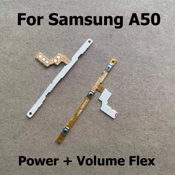 Новый ремонт Samsung Galaxy A50 Боковая клавиша включения/выключения питания Гибкий кабель Кнопка переключения громкости Лента