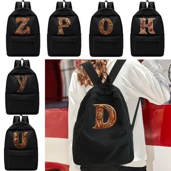 Рюкзаки на плечах Модная школьная сумка Женский повседневный рюкзак Wood Art Series Рюкзак для ноутбука Унисекс Спортивные сумки Холст