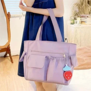 Женская сумка-мессенджер, элегантная студенческая сумка для книг, нейлоновые сумки через плечо, дорожная сумка, Роскошная сумка, кошелек, сумочка сумочка через плечо