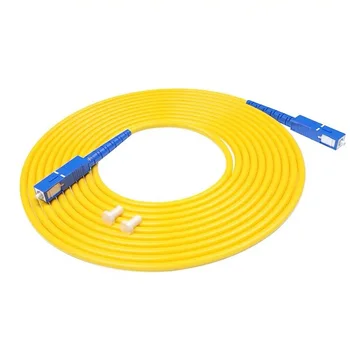 Одномодовый Волоконно-оптический Соединительный кабель SC Simplex, UPC, SM, 3,0 мм, 9, 125 мкм, FTTH, Оптоволоконный Шнур, Перемычка, 1 м, 2 м, 3 М, 5 м, 50 шт.
