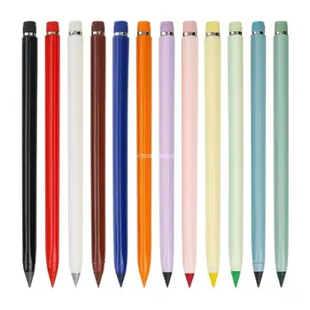 12 Стираемых цветных карандашей для различных применений Универсальный и простой в использовании Челнок