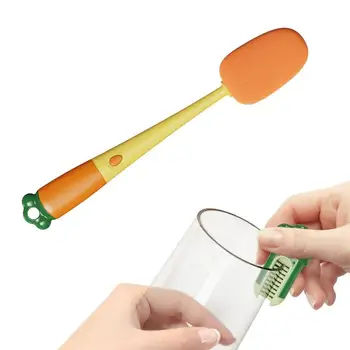 Многофункциональная щетка для чистки в форме моркови, Губка для чистки бутылок с длинной Ручкой, Бытовая Стеклянная Щетка для кофейной кружки и чайника