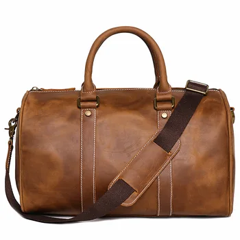 Винтажные мужские деловые сумки из натуральной воловьей кожи для ручной клади на короткие расстояния, дорожная сумка, простые сумки-мессенджеры