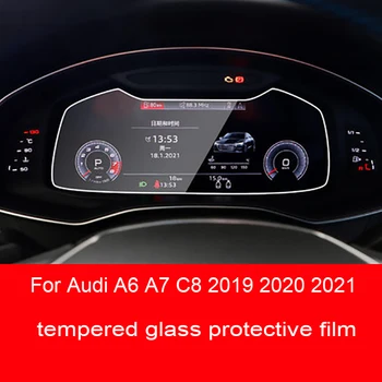 Для Audi A6 A7 C8 2019-2021, Центральный экран салона автомобиля, защитная пленка из закаленного стекла, пленка для ремонта царапин, аксессуары для пленки