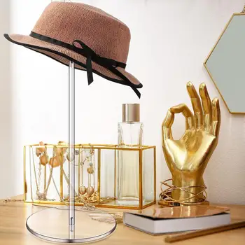 Подставка для шляп, прозрачный акриловый держатель для шляп, разных размеров, компактная, экологичная спортивная шляпа, фетровая кепка, подставка для дисплея с основанием