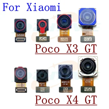 Оригинальная задняя фронтальная камера для Xiaomi Poco X3 GT X4 GT Фронтальная Селфи Основная Задняя Широкая камера Модуль Гибкий кабель Детали