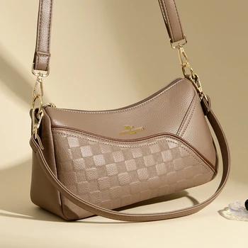 Высококачественная кожаная сумка Женская Роскошная Модная сумочка Женская Дизайнерская Винтажная сумка через плечо Женская сумка Bolsas