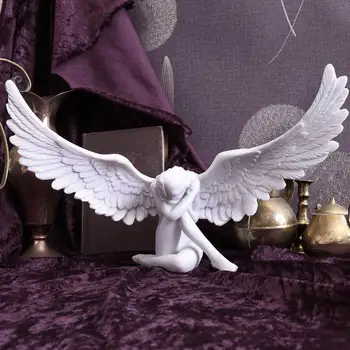 Скульптура Ангела, Яркая 3D Статуя Крыла, Аксессуар для украшения отеля, подарок