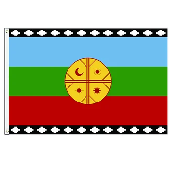 60x90cm/90x150cm Флаг Чили Мапуче 2x3ft/3x5ft Баннер Чили Mapuches Wvnhelfe Star