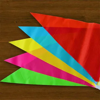 100-метровые разноцветные треугольные флаги, баннеры, вымпел, Фестивальный декор на открытом воздухе, Подвесной баннер, праздничная гирлянда для домашнего декора