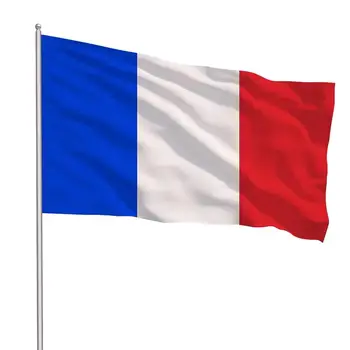 Французский флаг размером 3x5 футов из полиэстера, Национальные флаги Франции, флаги стран, поддерживающие болельщиков на спортивных мероприятиях, фестивалях, торжествах на открытом воздухе