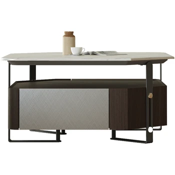 Легкий журнальный столик класса люкс Microlite в итальянском стиле HXL для маленькой гостиной в квартире Журнальный столик особой формы