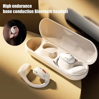 Наушники с костной проводимостью, беспроводные наушники Bluetooth5.3, водонепроницаемые, с длительным сроком службы, спортивная гарнитура с микрофоном для тренировок