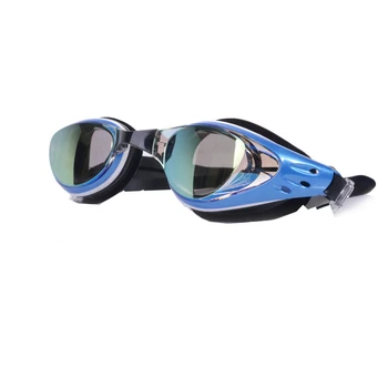 Водонепроницаемые и противотуманные очки для плавания в большой оправе для взрослых мужчин и женщин, очки для плавания при близорукости с гальваническим покрытием высокой четкости, плавательные очки для плавания