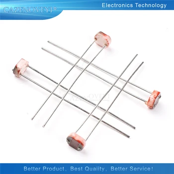 20 шт./лот 5528 светозависимых резисторов фоторезисторный резистор 5 мм фоточувствительное сопротивление 35511