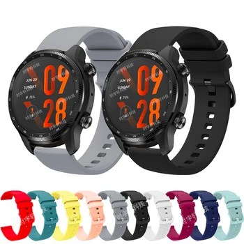 Для Ticwatch Pro 3 Ultra GPS Ремешок для Умных часов 20 мм 22 мм Силиконовый Спортивный Браслет Для Ticwatch Pro 3/2020/GTX/E2 S2/E3/E /GTH Band