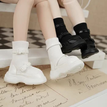 Обувь для кукол BJD подходит для милых кукол 1/4 размера, черно-белая ткань, обувь для кукол BJD, аксессуары для кукол 1/4