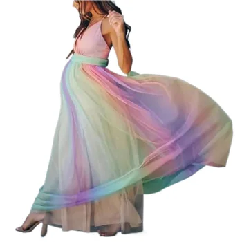 Женское платье для беременных для фотосессии, кружевное тюлевое платье с рюшами, макси Свадебное платье для фотосъемки беременности невесты, детское платье для душа