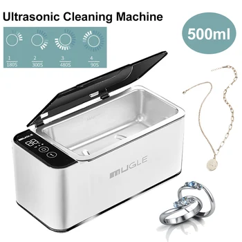 Ультразвуковой очиститель 35 Вт Ультразвуковое средство для чистки очков и ювелирных изделий 500 мл Машина для ультразвуковой чистки Ультразвуковая ванна для мытья очков
