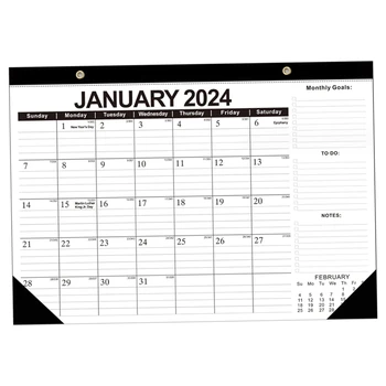17 X 12 Дюймов С января 2024 по июнь 2025 Ежемесячный Планировщик 2024 Календарь 2024-2025 Настенный Календарь на 18 месяцев