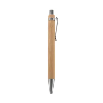 50ШТ Бамбуковая шариковая ручка Рекламная ручка Инструменты для письма с защитой окружающей среды