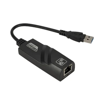 Карта USB 3.0-Gigabit LAN, адаптер USB Ethernet, сетевая карта со скоростью 1000 Мбит/с для настольного компьютера Android Tv, ноутбука