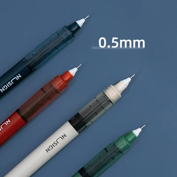 Черная ручка для подписи 0,5 мм, быстросохнущие чернила Extra Fine Point, шариковые ручки, гелевая ручка, канцелярские принадлежности, школьные принадлежности