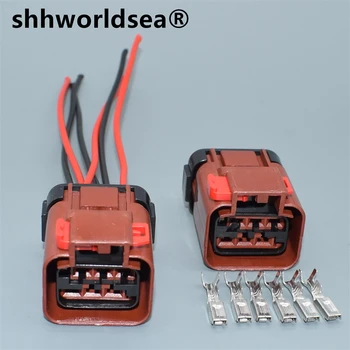 shhworldsea 6pin 2,8 мм женский автоматический электрический корпус вилка кабель для проводки незапечатанный разъем 54200608