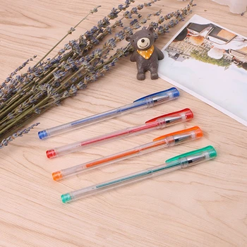 0,5 мм светящийся цветной зажим для вечеринки, гелевая ручка для письма, шариковая офисная ручка