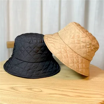Модные кепки-ведерки Jacquemu, рыбацкая шапка для мужчин и женщин, осенне-зимняя утепленная ультралегкая хлопковая сетка в виде ромба из пухового хлопка