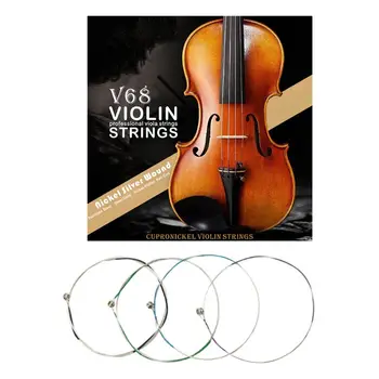 4 шт./компл. Мельхиоровая струна для 4/4 3/4 1 4 универсальных скрипичных струн в комплекте