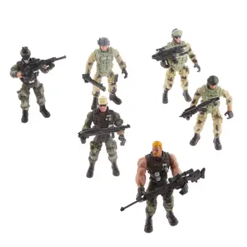 Набор из 6 фигурок солдат мужского пола с моделью детской подарочной игрушки