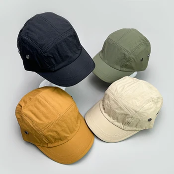 Простые быстросохнущие бейсболки Snapback в стиле ретро, новые мужские и женские бейсбольные кепки для кемпинга, дышащие Универсальные модные корейские кепки