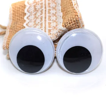 Сделай сам Подвижные Большие Глаза Имитация глазного яблока животного Черно-белого цвета Кукольный глаз для детского сада Детские принадлежности для рукоделия 35 мм 40 мм 50 мм