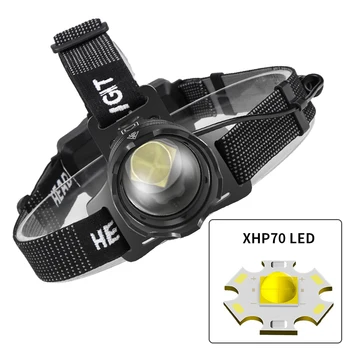 3-режимный мощный фонарь для лысой головы фонарь для кемпинга и рыбалки type-c USB перезаряжаемый фонарик для рыбалки на открытом воздухе zoom headwear light