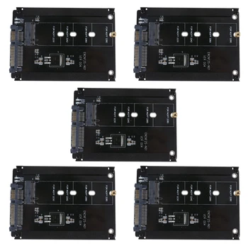5X Черный Корпус CY B + M Socket 2 M.2 NGFF (SATA) SSD К 2.5 SATA Адаптеру Для SSD 2230/2242/2260/2280 мм М2